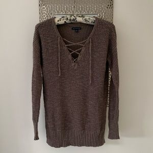 American Eagle Tie Up Sweater